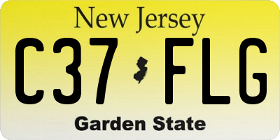 NJ license plate C37FLG