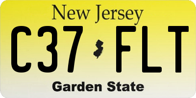 NJ license plate C37FLT