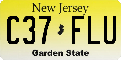 NJ license plate C37FLU