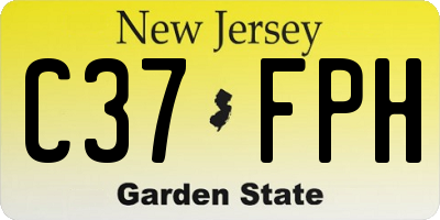 NJ license plate C37FPH