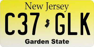 NJ license plate C37GLK