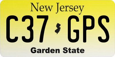 NJ license plate C37GPS