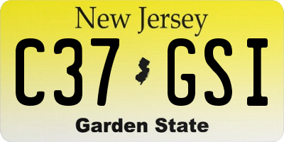 NJ license plate C37GSI