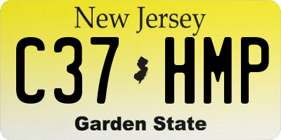 NJ license plate C37HMP