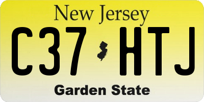 NJ license plate C37HTJ