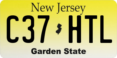 NJ license plate C37HTL