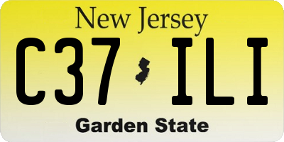 NJ license plate C37ILI