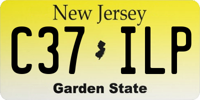 NJ license plate C37ILP