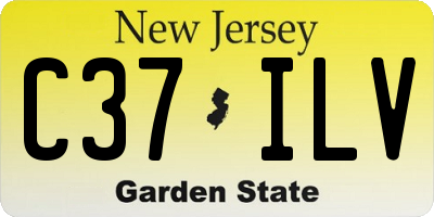 NJ license plate C37ILV