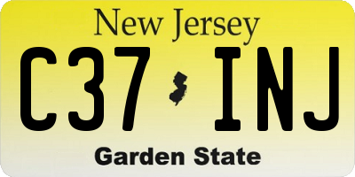 NJ license plate C37INJ