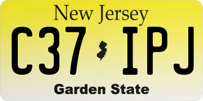 NJ license plate C37IPJ