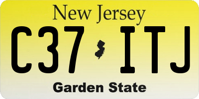 NJ license plate C37ITJ