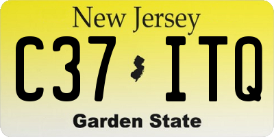 NJ license plate C37ITQ