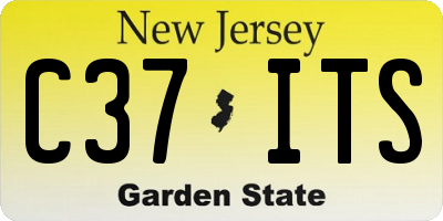 NJ license plate C37ITS