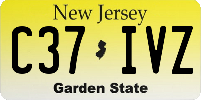 NJ license plate C37IVZ