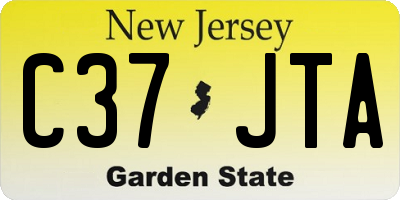 NJ license plate C37JTA