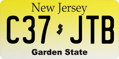 NJ license plate C37JTB