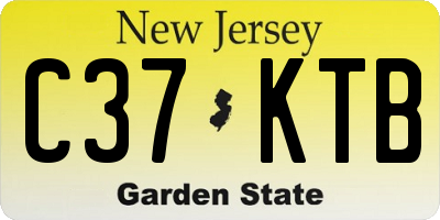 NJ license plate C37KTB