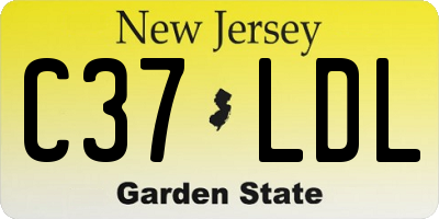 NJ license plate C37LDL