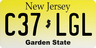NJ license plate C37LGL