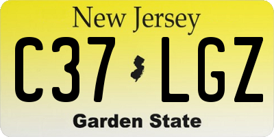 NJ license plate C37LGZ