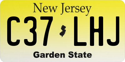 NJ license plate C37LHJ