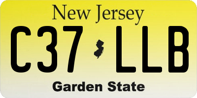 NJ license plate C37LLB