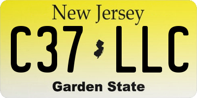 NJ license plate C37LLC