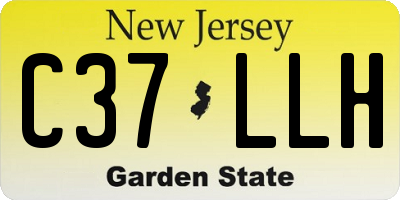 NJ license plate C37LLH