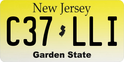 NJ license plate C37LLI