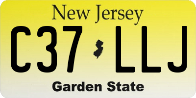 NJ license plate C37LLJ