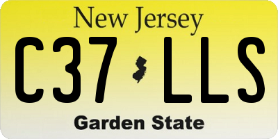 NJ license plate C37LLS