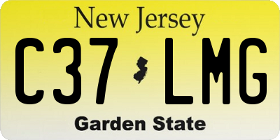 NJ license plate C37LMG