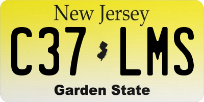 NJ license plate C37LMS