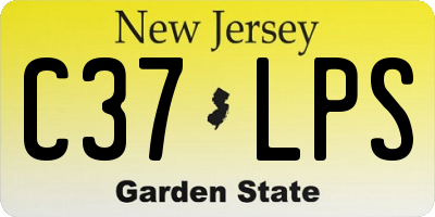 NJ license plate C37LPS