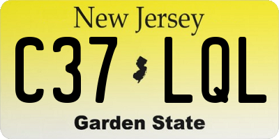 NJ license plate C37LQL
