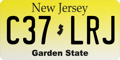 NJ license plate C37LRJ
