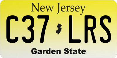 NJ license plate C37LRS