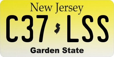 NJ license plate C37LSS