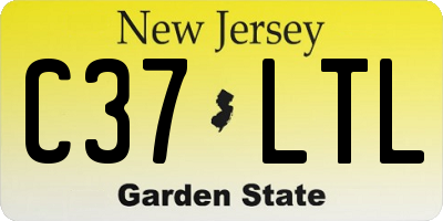 NJ license plate C37LTL