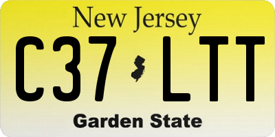 NJ license plate C37LTT