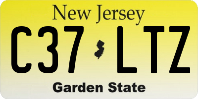 NJ license plate C37LTZ