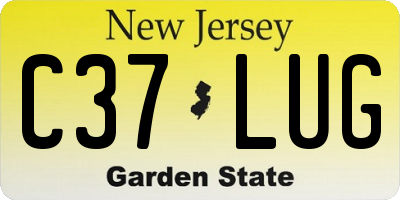 NJ license plate C37LUG