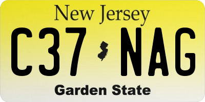 NJ license plate C37NAG
