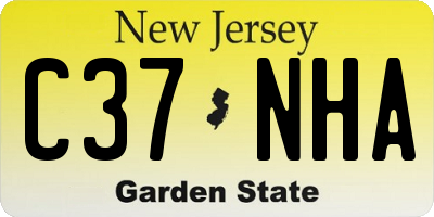 NJ license plate C37NHA