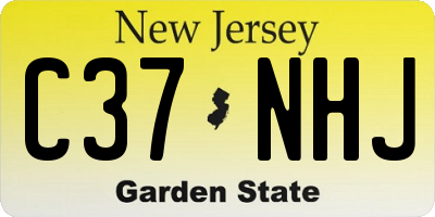 NJ license plate C37NHJ
