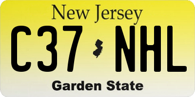 NJ license plate C37NHL