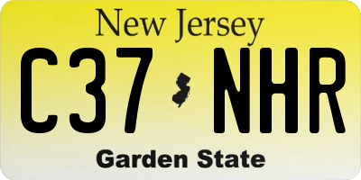 NJ license plate C37NHR