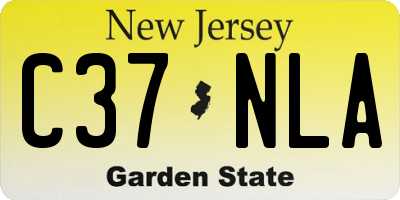 NJ license plate C37NLA