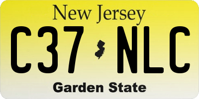 NJ license plate C37NLC